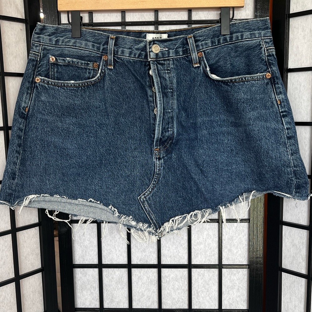 AGOLDE mini denim jean skirt sz 32